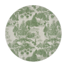 Green Cream Christmas Winter Wonderland Schneidebrett