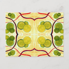 Green Cream Float Postcard Postkarte