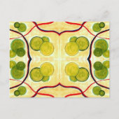 Green Cream Float Postcard Postkarte (Vorderseite)