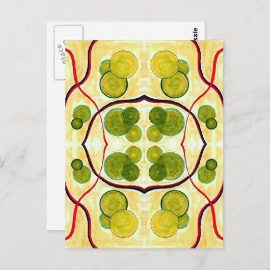 Green Cream Float Postcard Postkarte (Vorne/Hinten)