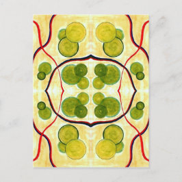 Green Cream Float Postcard Postkarte