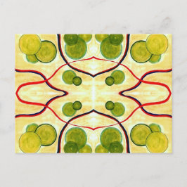 Green Cream Float Postcard Postkarte