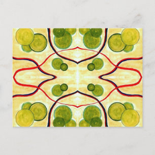 Green Cream Float Postcard Postkarte