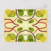 Green Cream Float Postcard Postkarte (Vorderseite)