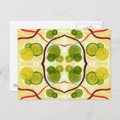 Green Cream Float Postcard Postkarte (Vorne/Hinten)