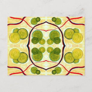 Green Cream Float Postcard Postkarte