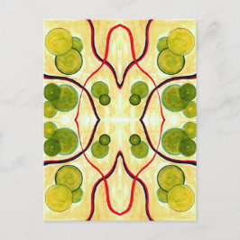 Green Cream Float Postcard Postkarte