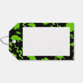 Green Creepy Crawly Happy Halloween Rats Muster Geschenkanhänger (Rückseite Horizontal)