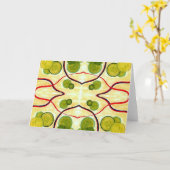 Green Creme Float Grußkarte Karte (Gelbe Blume)