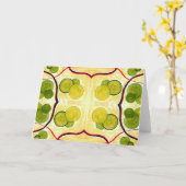 Green Creme Float Grußkarte Karte (Gelbe Blume)