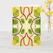 Green Creme Float Grußkarte Karte (Gelbe Blume)