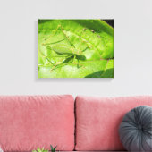 Green Cricket Camouflage Canvas Print Leinwanddruck (Insitu (Wohnzimmer))