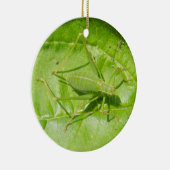 Green Cricket Camouflage Custom Birthday Keramikornament (Rechts)