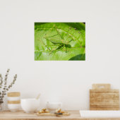 Green Cricket Camouflage Print Poster (Küche)