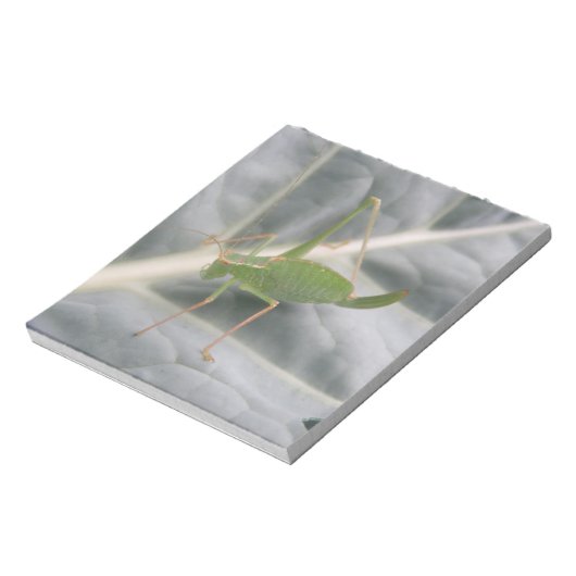 Green Cricket Macro Notepad Notizblock (Rotiert)