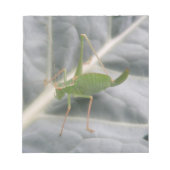 Green Cricket Macro Notepad Notizblock (Vorderseite)