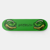 Green Croc-Thema Skateboard (Horizontal)