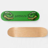 Green Croc-Thema Skateboard (Horizontal)