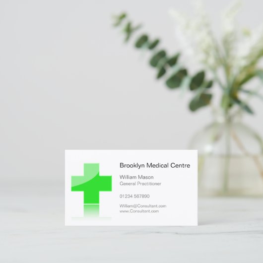 Green Cross Healthcare Medical Centre - Buskarte Visitenkarte (Stehend Vorderseite)