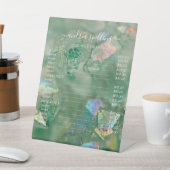 Green Crystal Aura Quartz Pedestz Zeichen Sockelschild (In SItu)