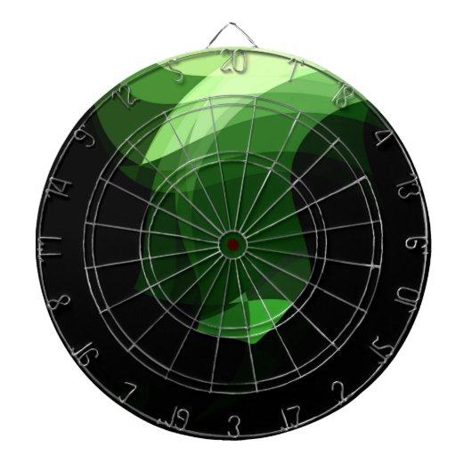 Green Crystal Graphic Design Dartscheibe (vorne)