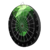 Green Crystal Graphic Design Dartscheibe (Vorderseite rechts)
