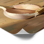 Green Cucumbers, Dill Sprigs and Garlic Cloves Art Poster (Ecke)