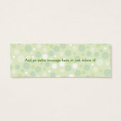 Green Cupcake Gift Tag (Rückseite)