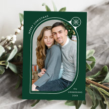 Green Curry Frame Snowflake Foto