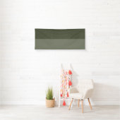 Green Custom Banner mit zwei Tonen Moos (Insitu)