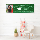 Green Custom Foto 8' Wide Abschluss Banner (Insitu)