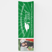 Green Custom Foto 8' Wide Abschluss Banner (Vertikal)