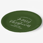 Green Custom Mercury Christmas Paper Teller (Schrägansicht)
