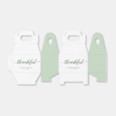 Green Custom Simple & Elegante Dankbarkeit Hochzei Geschenkschachtel (Ungefaltet)