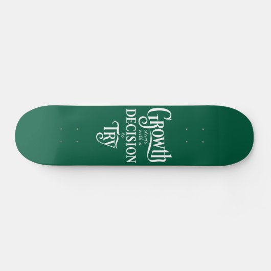 Green Custom Skateboard - Wachstum beginnt (Horizontal)