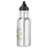 Green Custom Tribal Tattoo Design Edelstahlflasche (Rechts)
