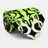 Green Custom Tribal Tattoo Design Krawatte (Gerollt)