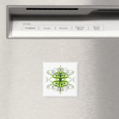 Green Custom Tribal Tattoo Design Magnet (In Situ (Geschirrspüler))