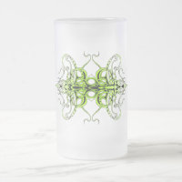 Green Custom Tribal Tattoo Design