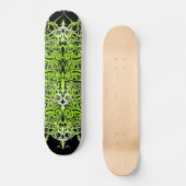 Green Custom Tribal Tattoo Design Skateboard (Vorderseite)