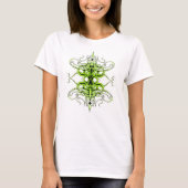 Green Custom Tribal Tattoo Design T-Shirt (Vorderseite)
