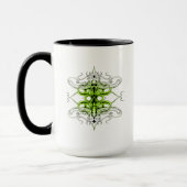 Green Custom Tribal Tattoo Design Tasse (Links)