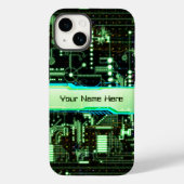 Green Customizable Circuit Board Case-Mate iPhone Hülle (Rückseite)