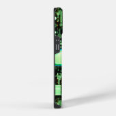 Green Customizable Circuit Board iPhone Hülle (Rechte Seite)