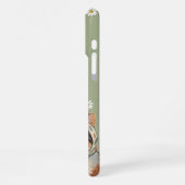 Green Cute Cat Phone Case Kawaii Kitten Aesthetic iPhone Hülle (Linke Seite)