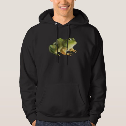Green cute little toad frog hoodie (Vorderseite)