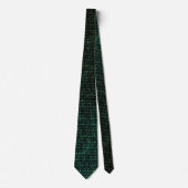Green Cyber Glitz Neck Tie Krawatte (Vorderseite)