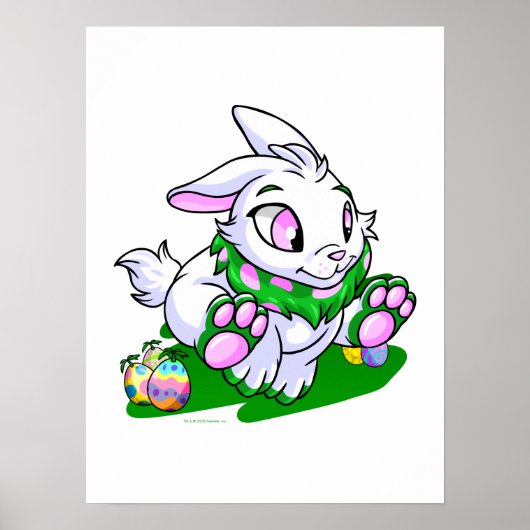 Green Cybunny rennt durch Negligationen Poster (Vorne)