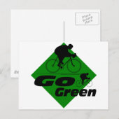 Green Cycle Postkarte (Vorne/Hinten)