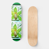 Green Cymbidium Orchid Skateboard (Vorderseite)